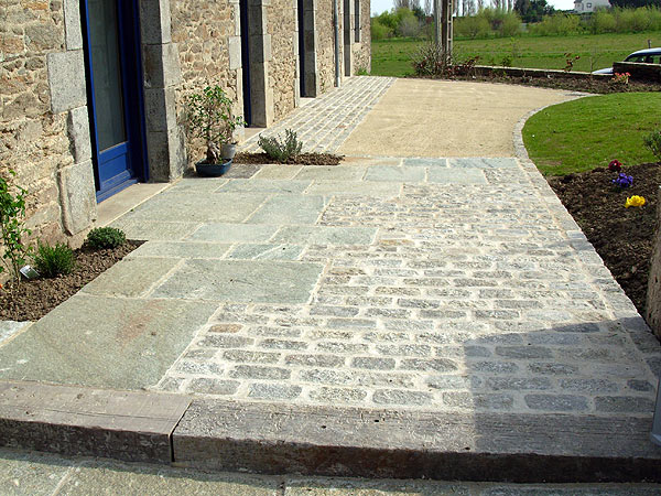 Dallage, terrasse, chape pavée dans l'Allier